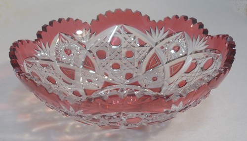 Kristallschale baccarat rot - kristallschale,